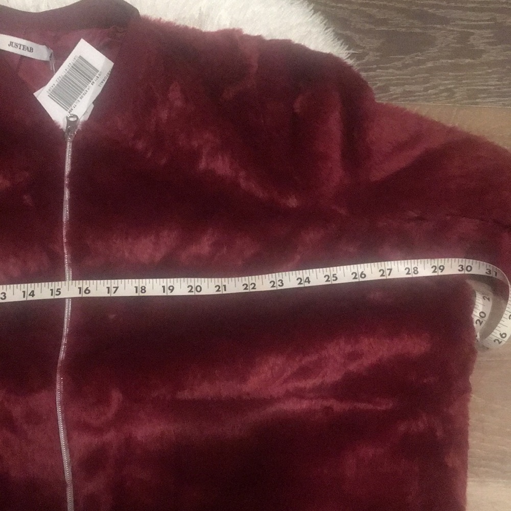 🎈SOLS justfab faux fur bomber jacket - Picture 6 of 8